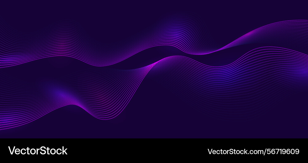 Wave tech background abstract dot line Wave tech background abstract dot line vector image