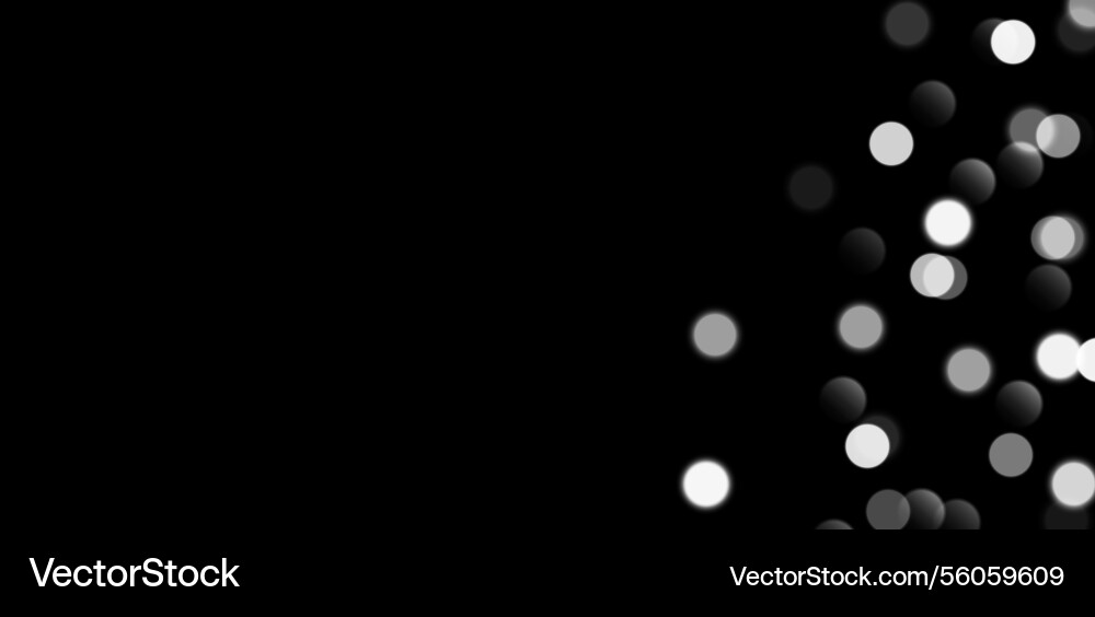 White bokeh blurred background with sparkling vector image