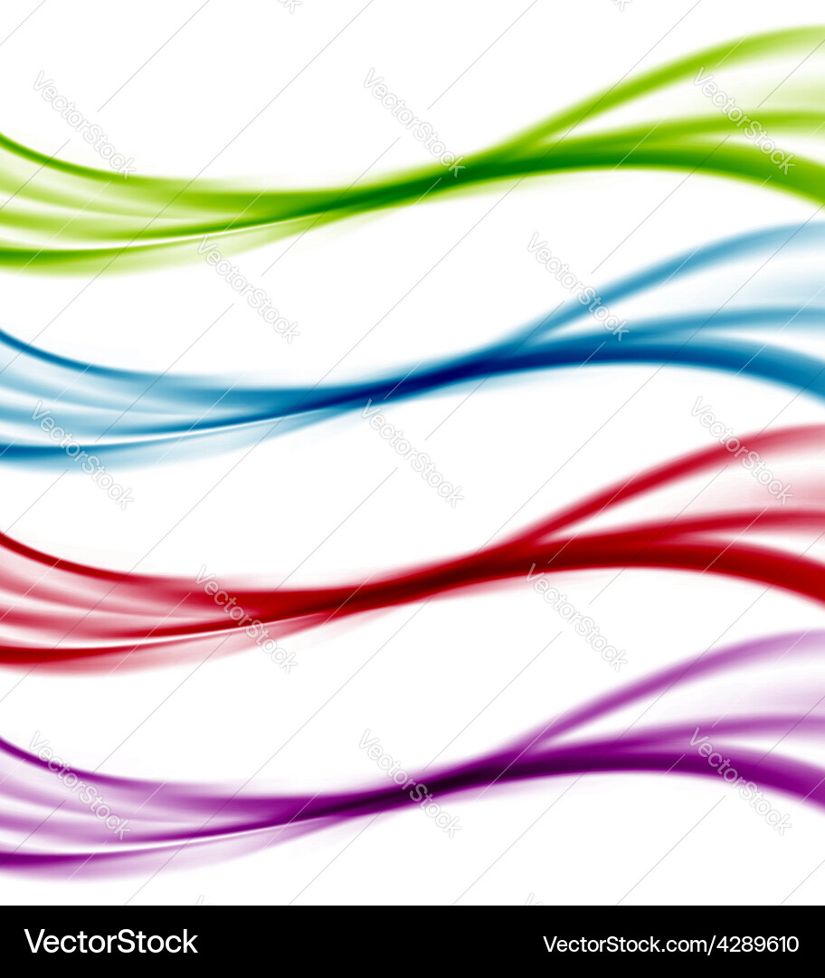 Colorful Wave Patterns Vector Image
