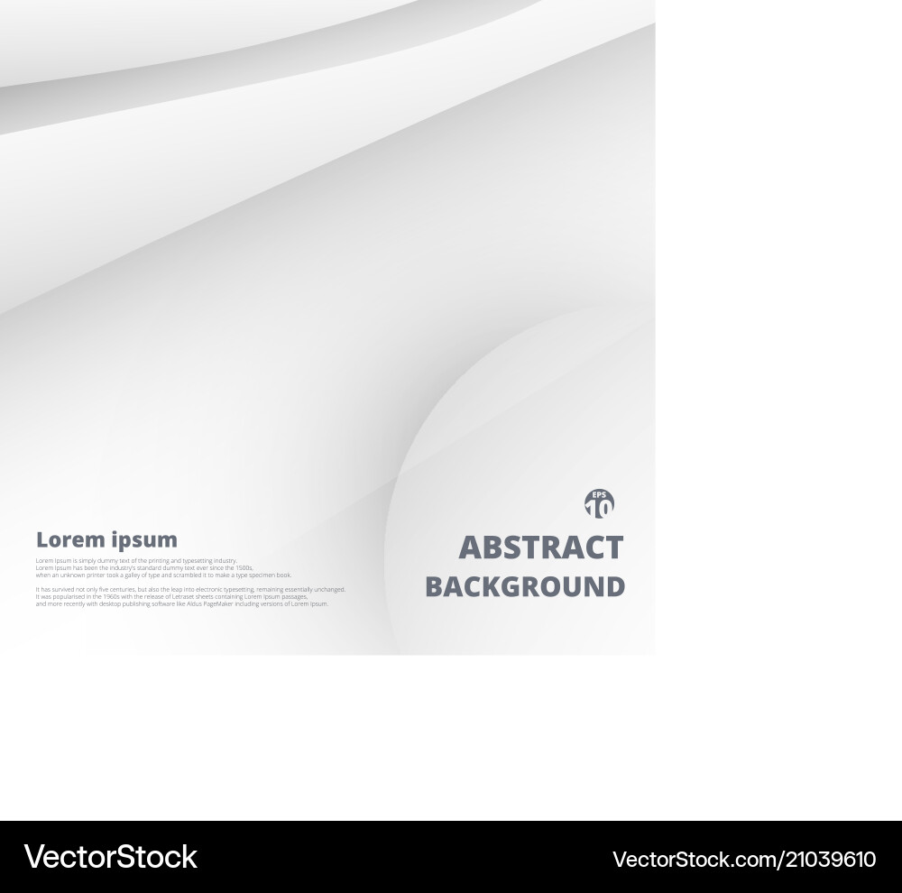 White Gradient Abstract Background Vector Image