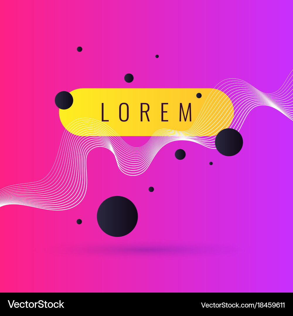 Bright abstract background with a dynamic waves vector image