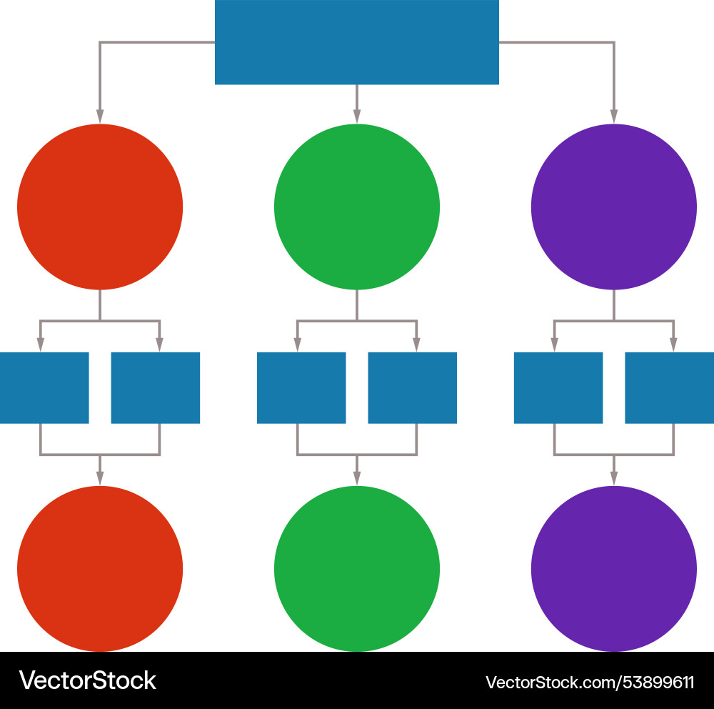 Diagram template color structure layout business Diagram template color structure layout business vector image