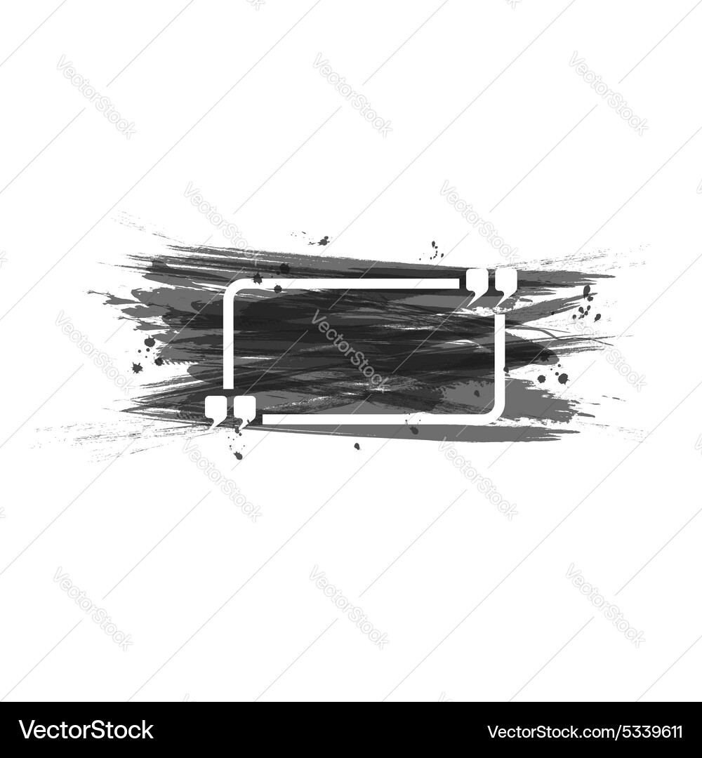Grange frame with a mockup for text quote shape Vector Image