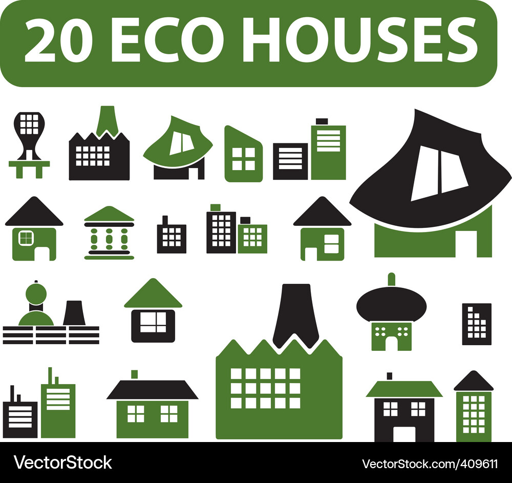 House Icons Collection Vector Image