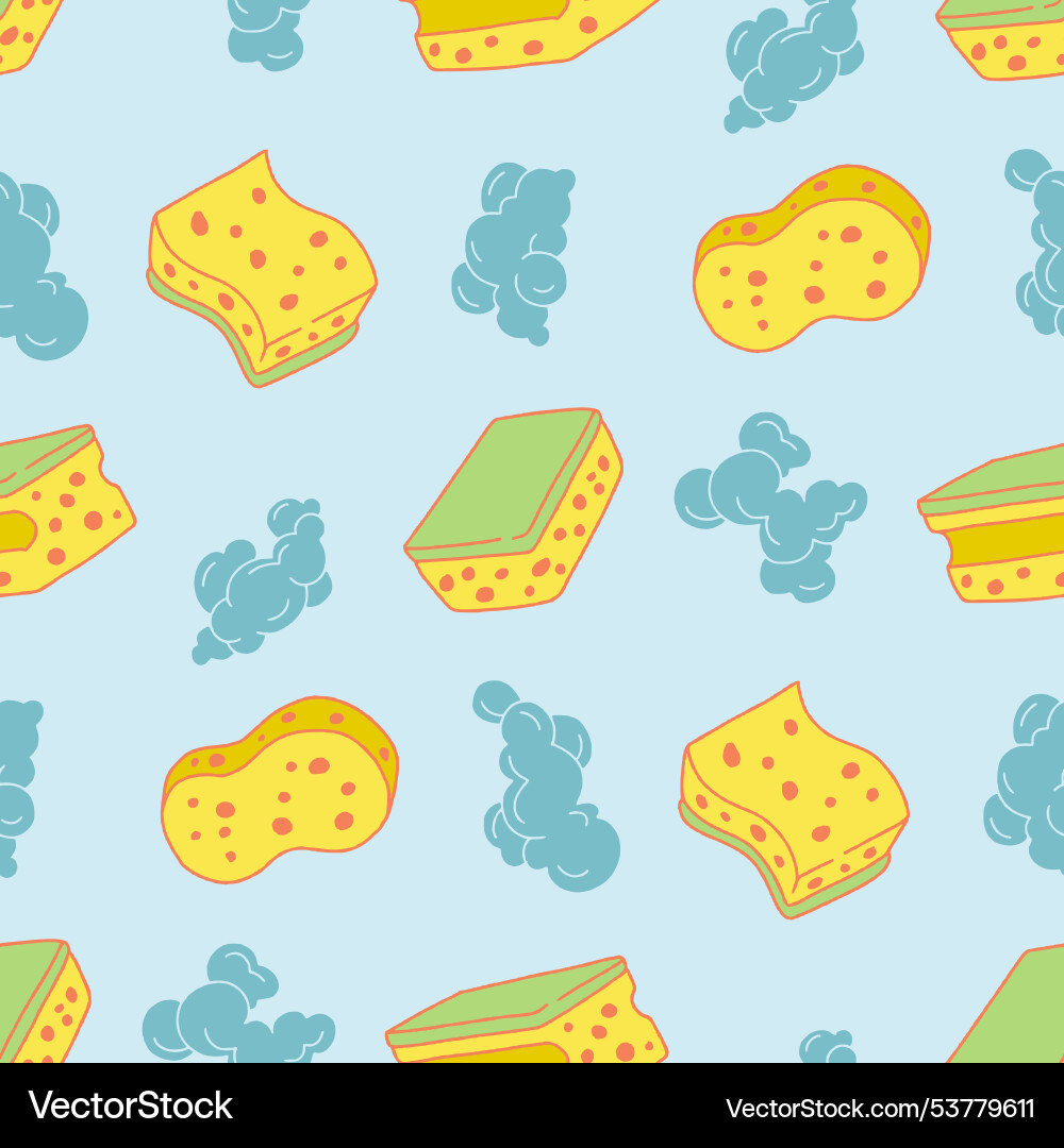 Sponge foam bubble seamless pattern for print Sponge foam bubble seamless pattern for print vector image