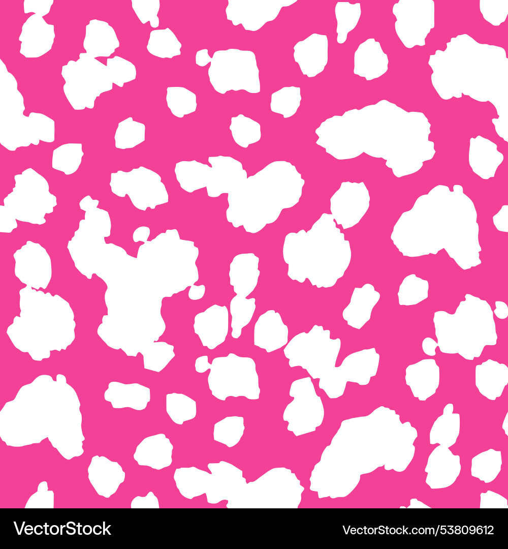 Abstract shape seamless pattern with white spots Abstract shape seamless pattern with white spots vector image