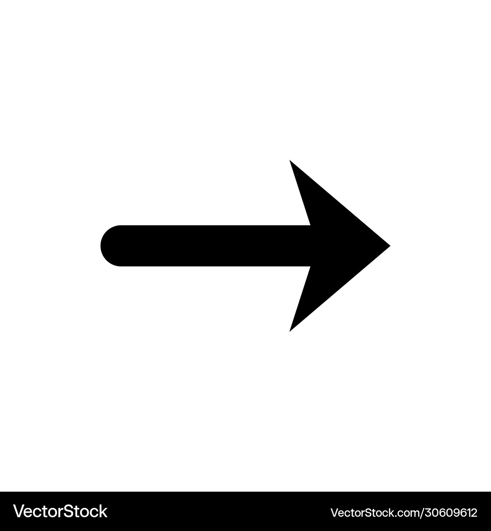 Arrow Pointer Icon Vector Image