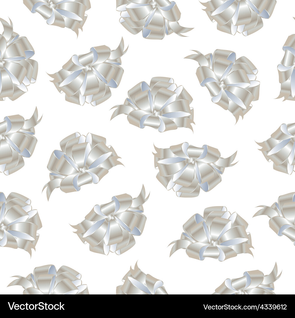 Bows abstract seamless pattern Vector Image
