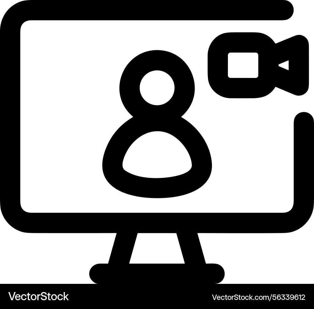 Computer Icon - Digital Element vector image