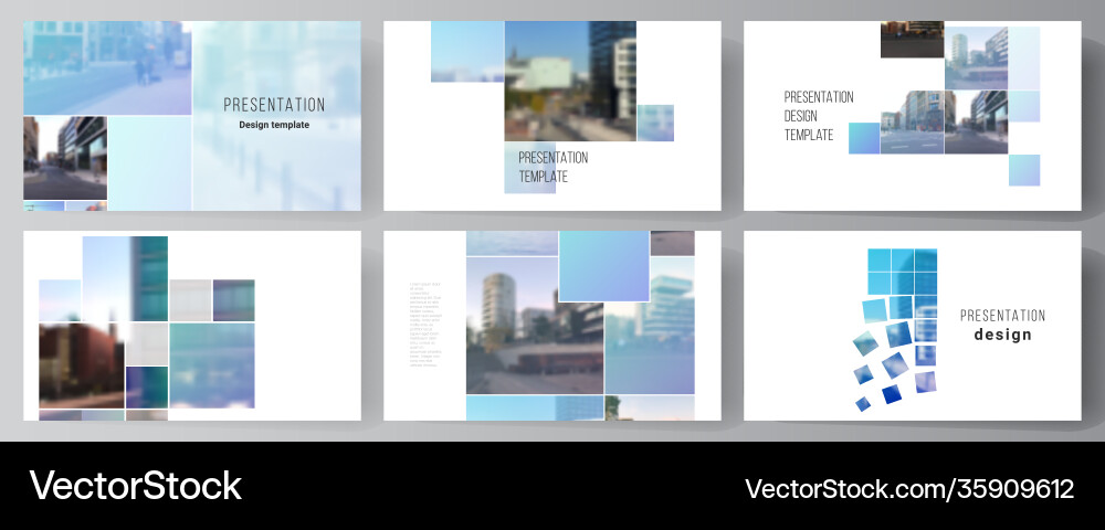 Modern Presentation Slides Layout vector image