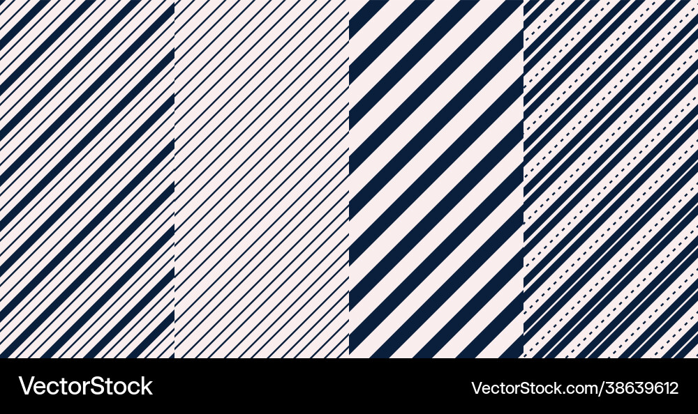 Set diagonal lines patterns design free vector image