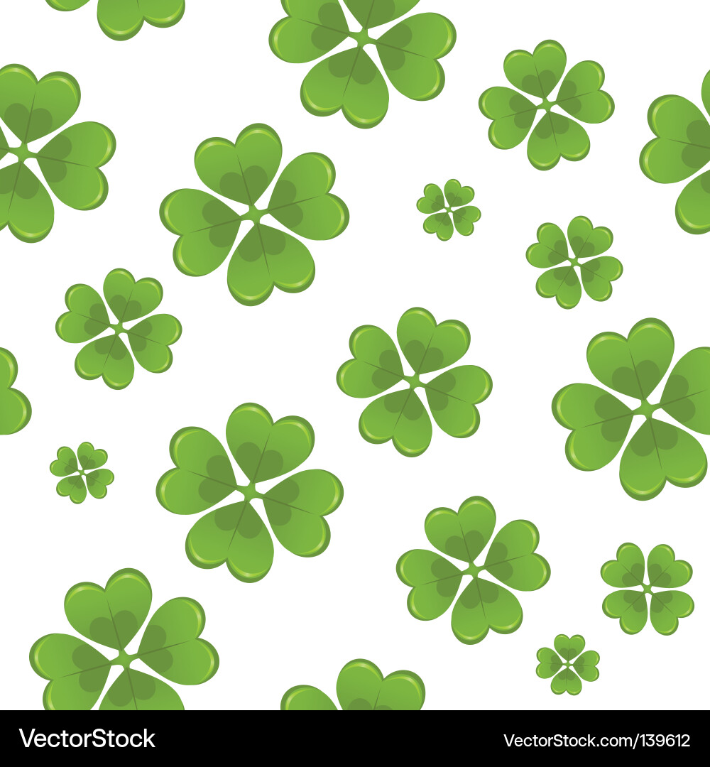 St. Patrick's Day Pattern Background vector image