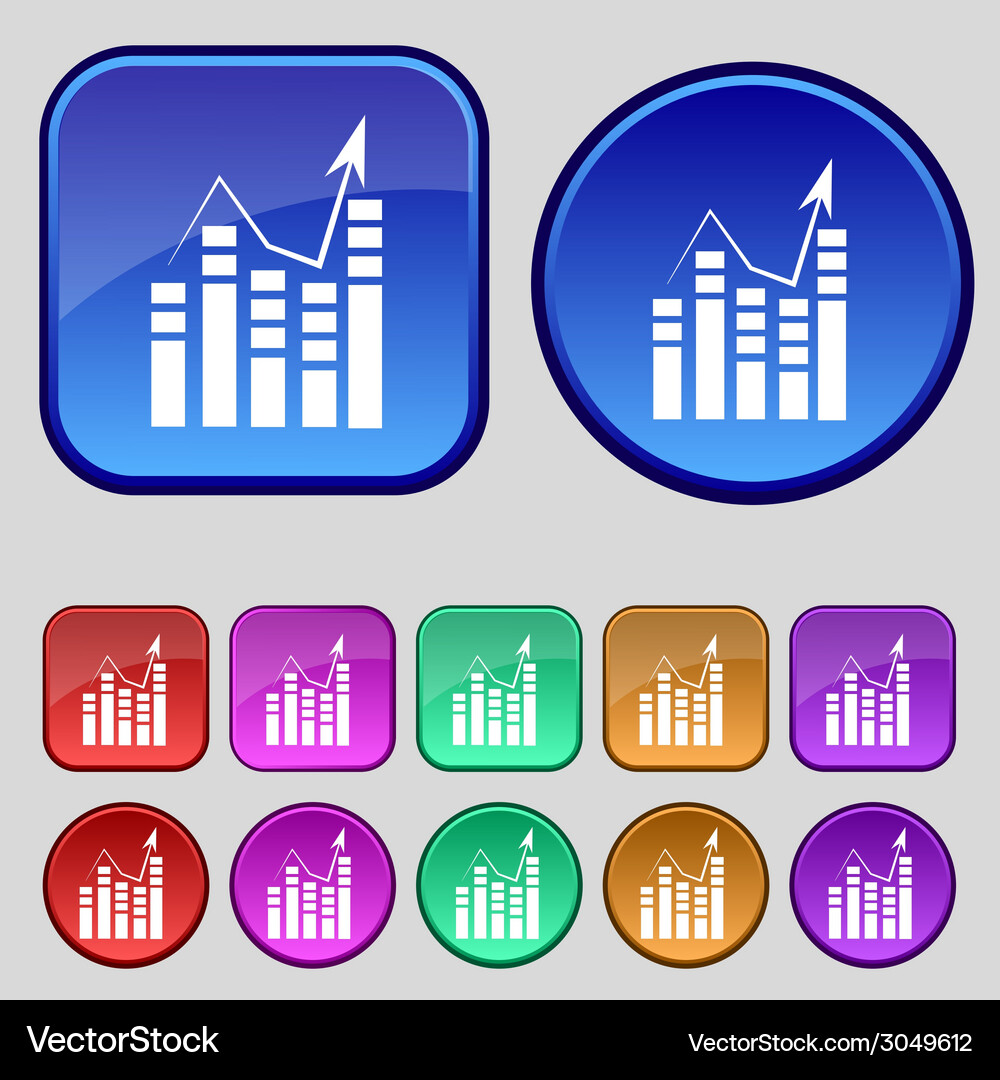 Text file icon add document with chart sign Vector Image