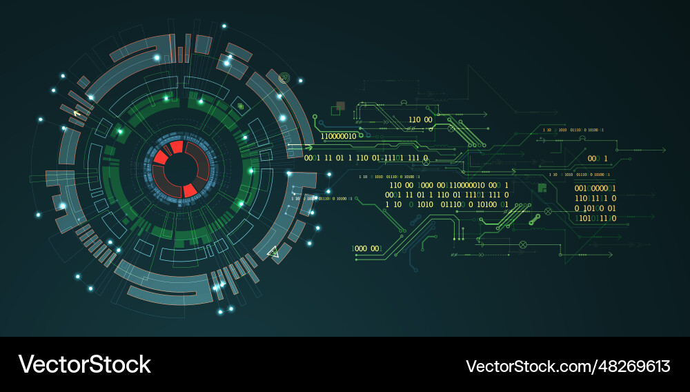 Abstract background on technological Abstract background on technological Vector Image