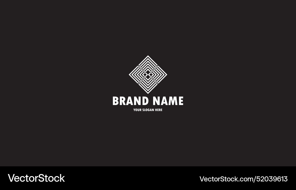 Abstract monogram logo design icon logo suitable Vector Image