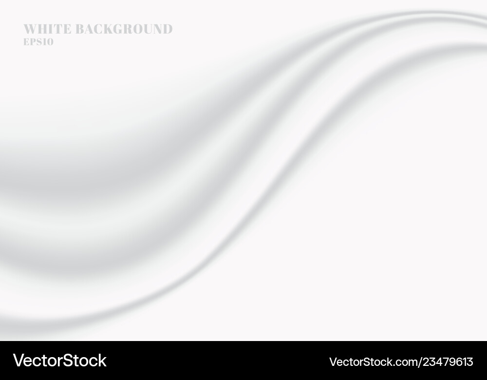 Abstract white cloth smooth soft wave with copy Abstract white cloth smooth soft wave with copy vector image