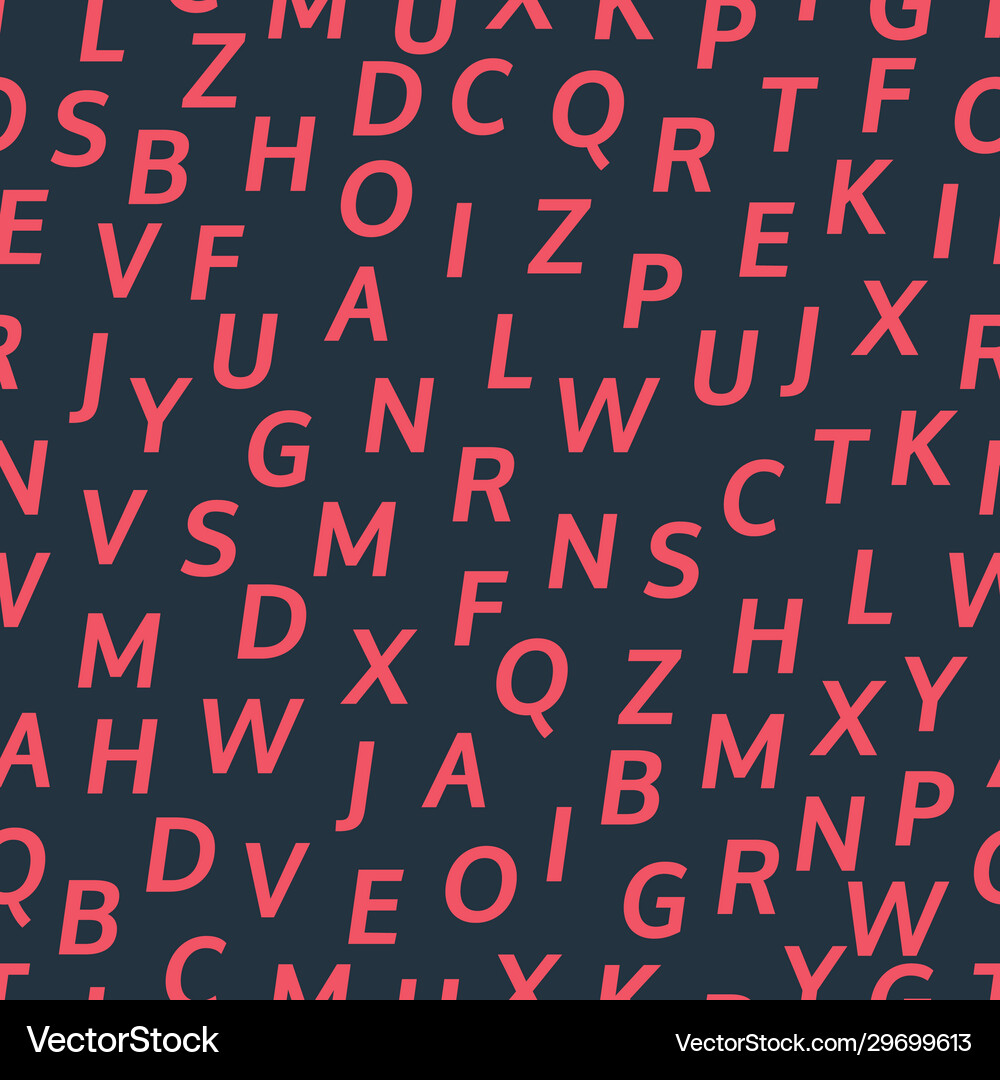 Alphabet seamless background – Royalty-Free Vector | VectorStock