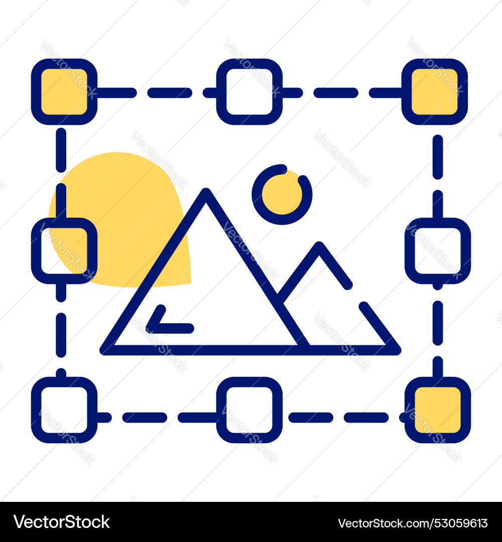 Grab this creative design of image resize vector image