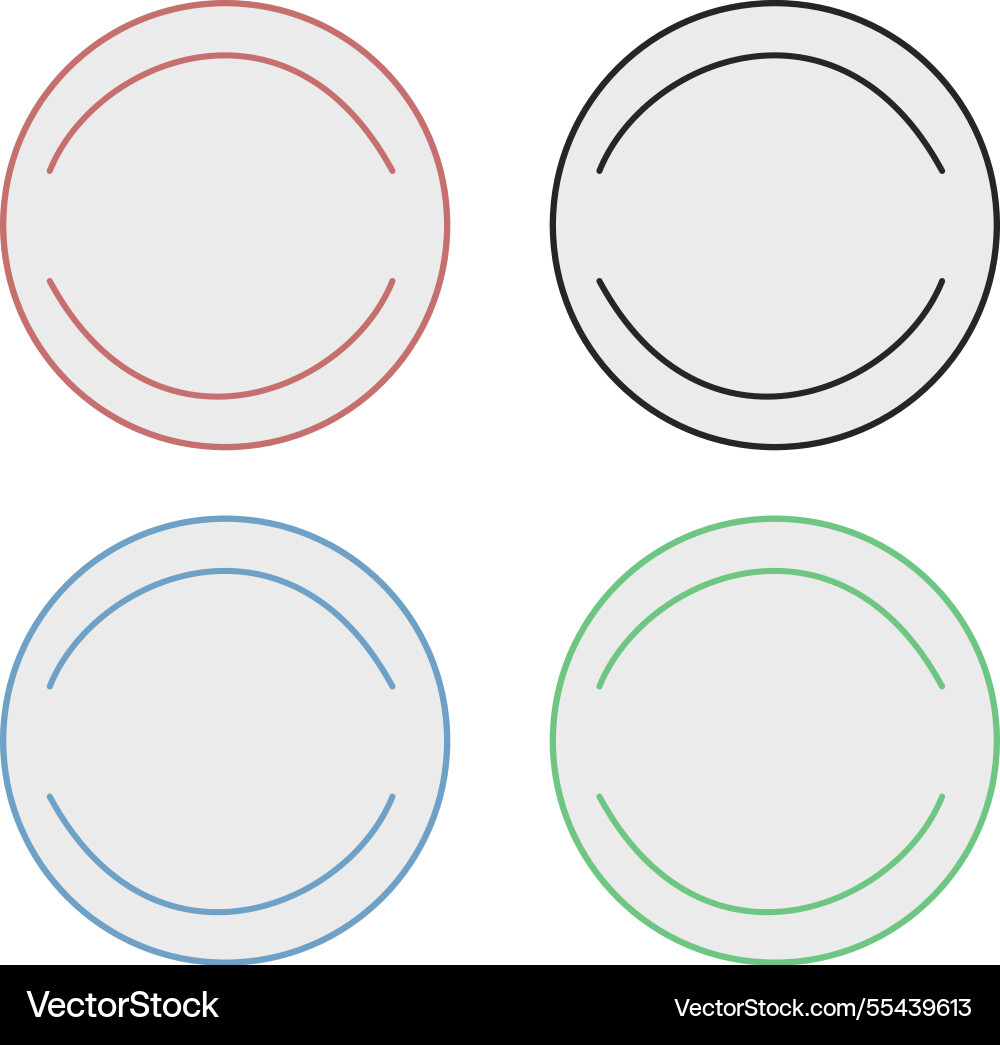 Paper frames design elements isolated on white Vector Image