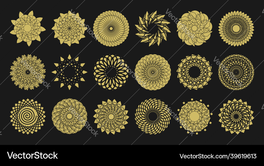 Sacred Geometry - Intricate Patterns vector image
