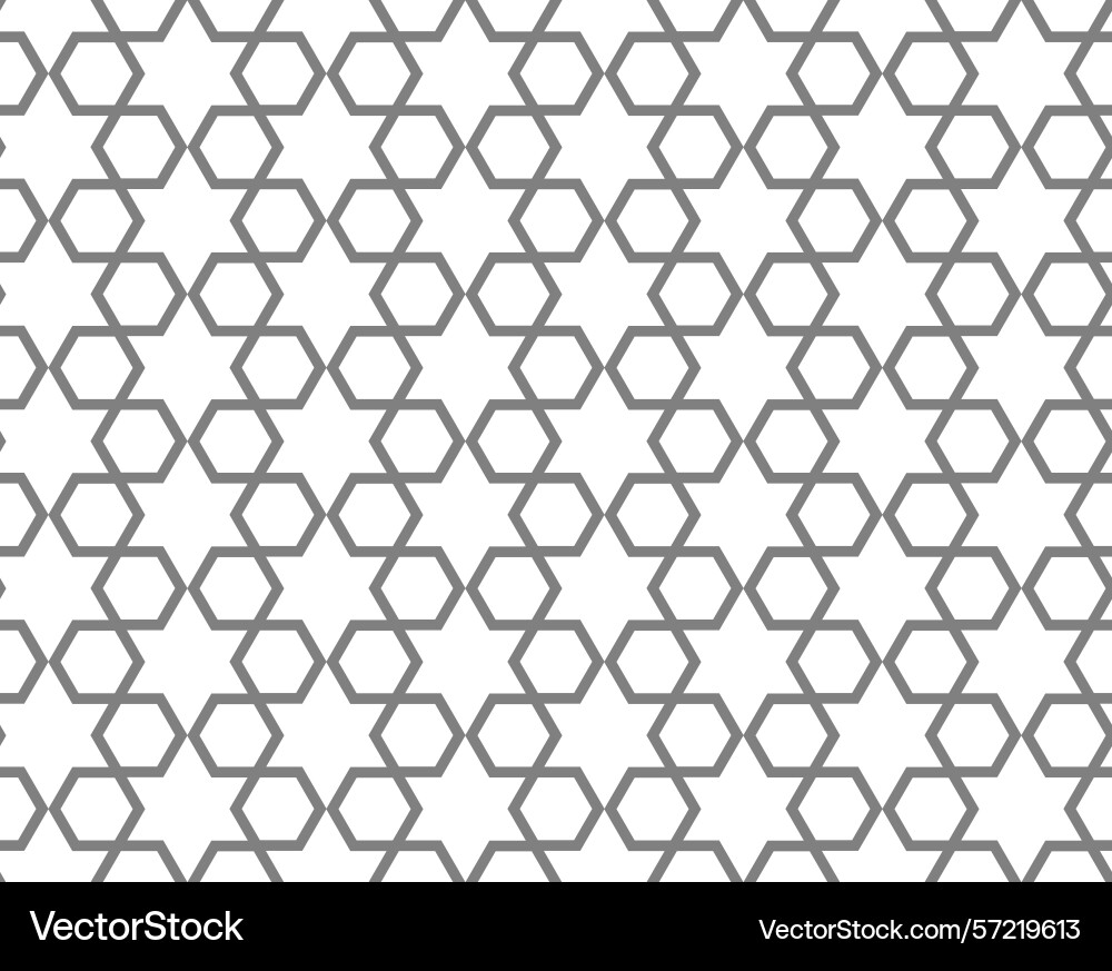 Seamless background with hexagon style pattern vector image