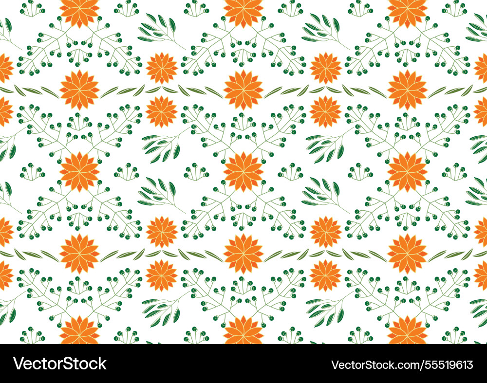 Seamless pattern with flowers Royalty Free Vector Image