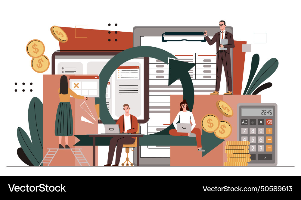 Workforce Organization Concept Royalty Free Vector Image
