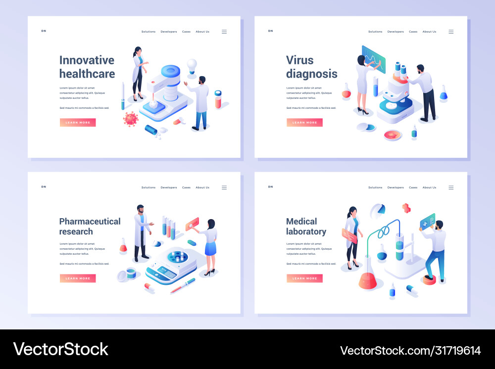 Collection website banners for contemporary Collection website banners for contemporary vector image