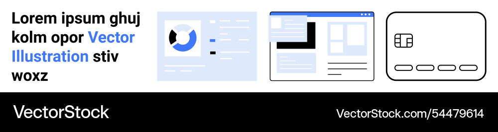 Digital interface with dashboard web page layout Digital interface with dashboard web page layout vector image