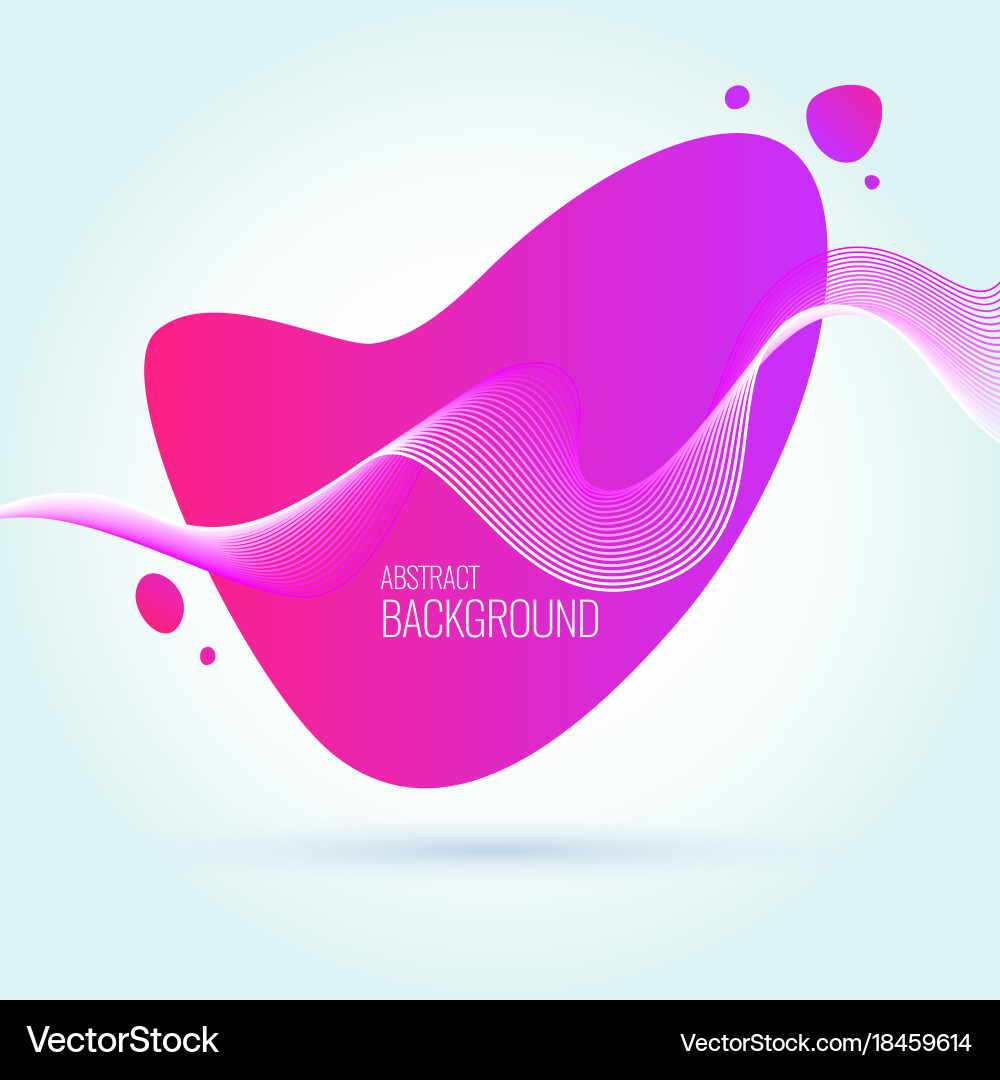 Dynamic Colored Wave Background vector image