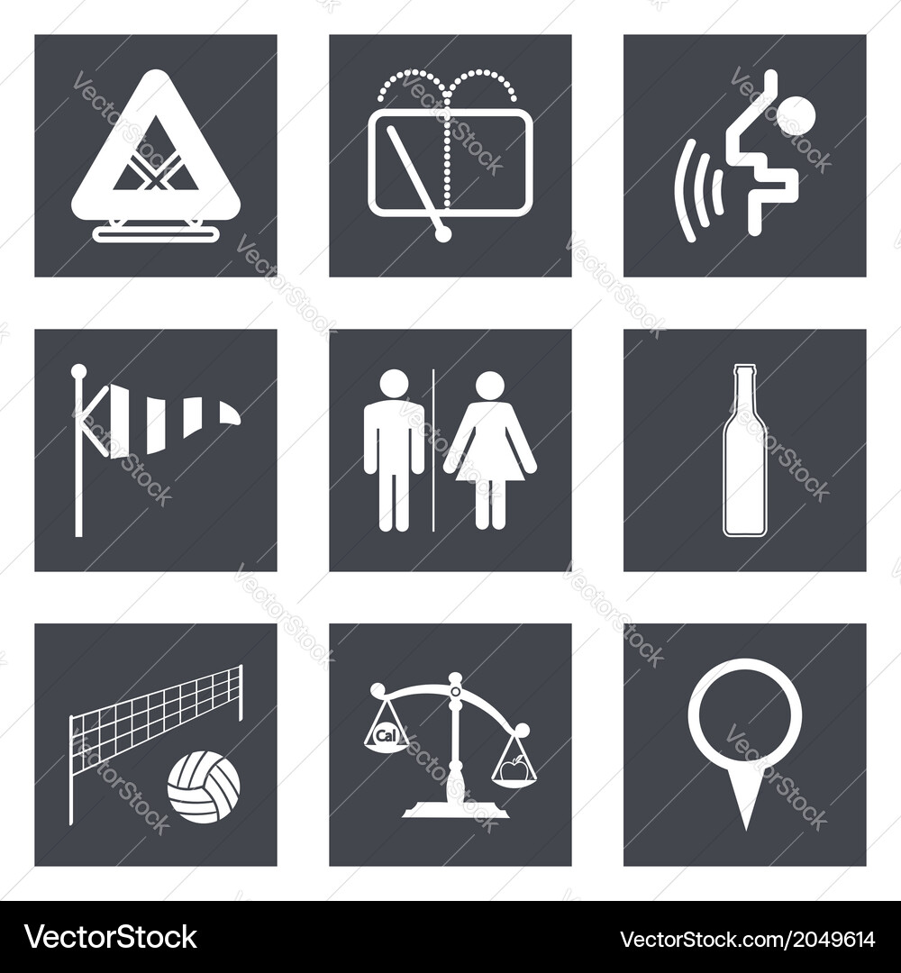 Icon Set: Web & Mobile Applications Vector Image