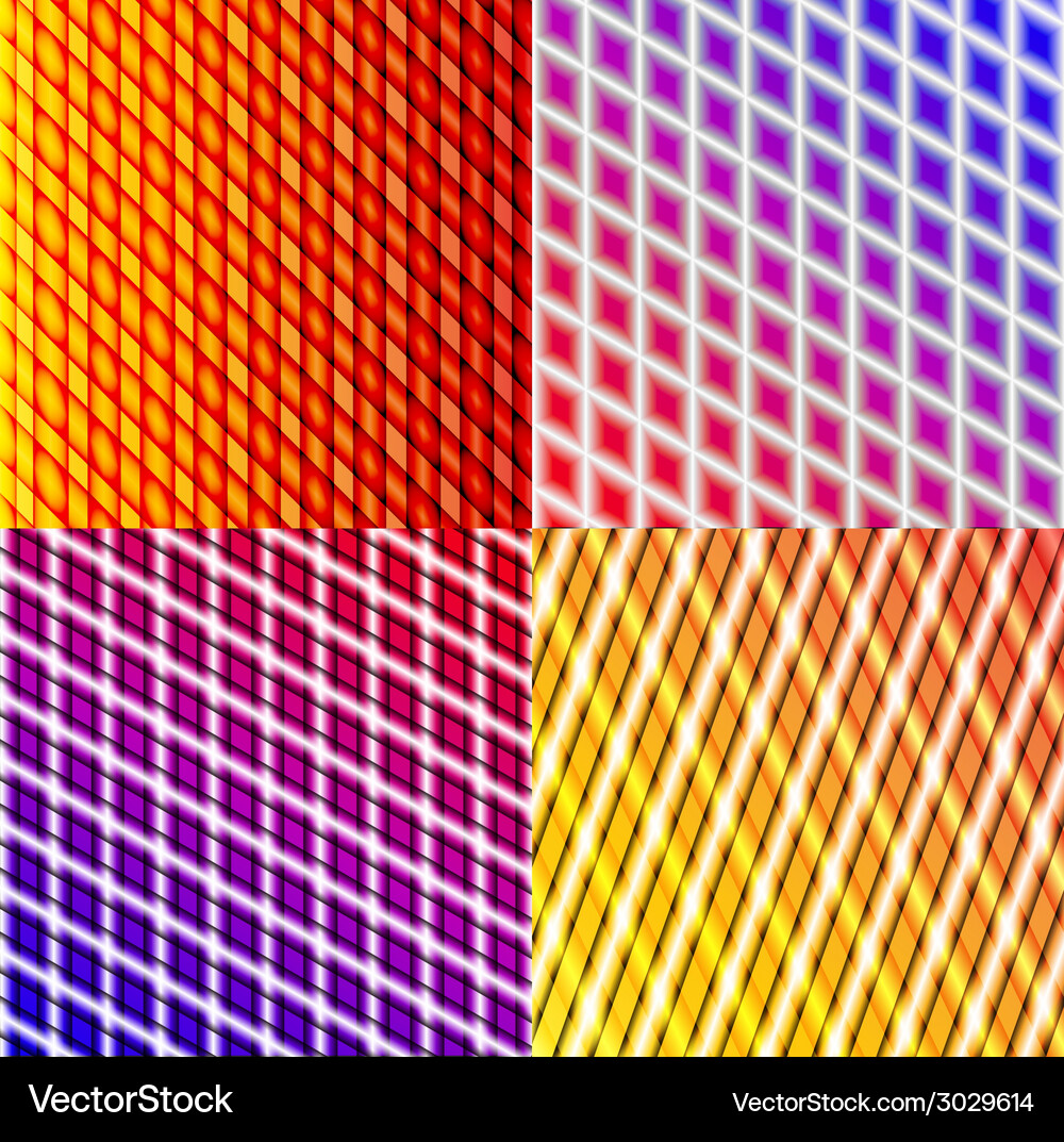 Set of dark abstract spectrum background lines Vector Image