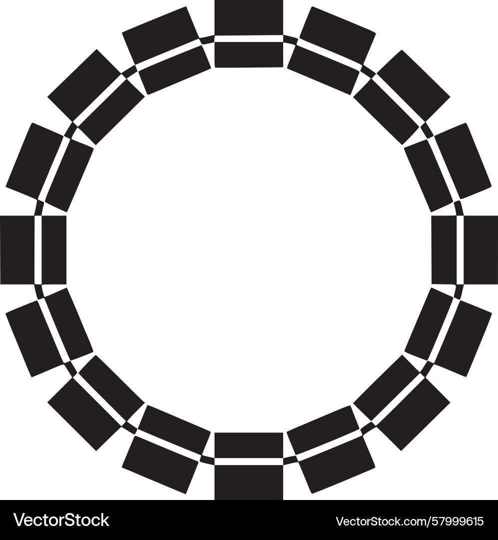 Circular Geometric Pattern Vector Image