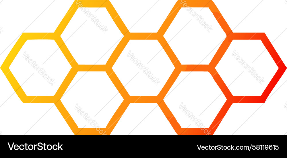 Dynamic Hexagon Pattern vector image