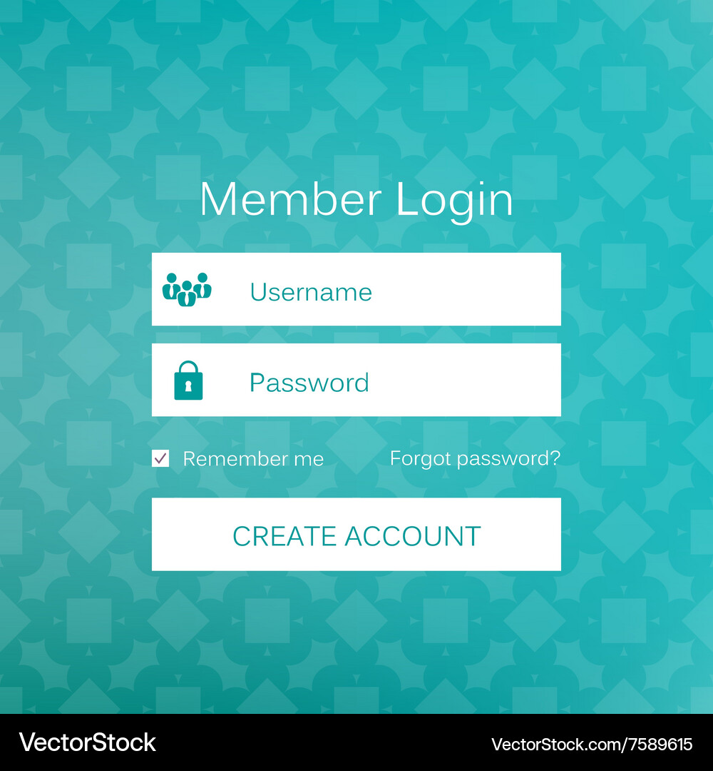 Mobile Benutzer ui Kit Form Schnittstelle für Web Vektorbild