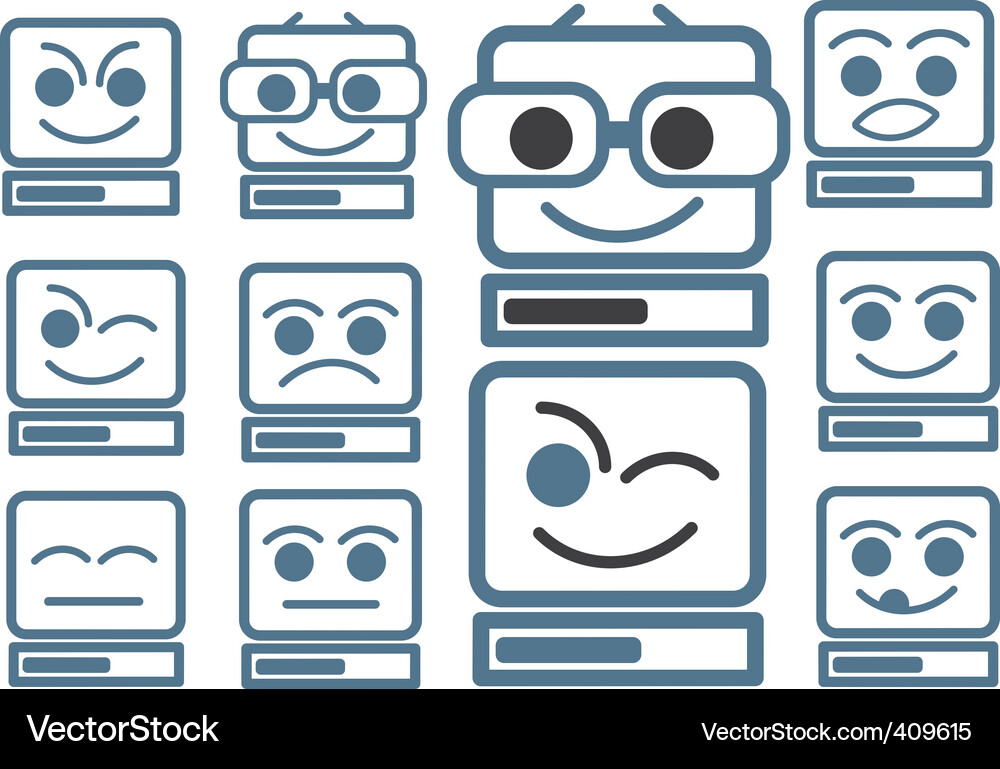 Smiling Computer Icons Vector Image