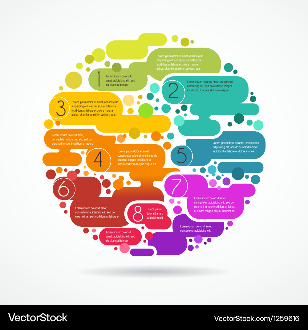 Colorful abstract background with text space vector image