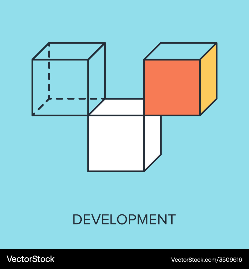 Development Concepts vector image