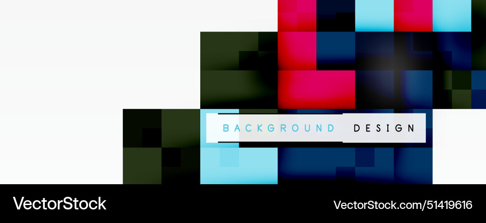 Dynamic colorful squares background Vector Image