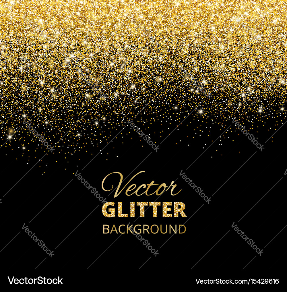 Falling Glitter Confetti Vector Image
