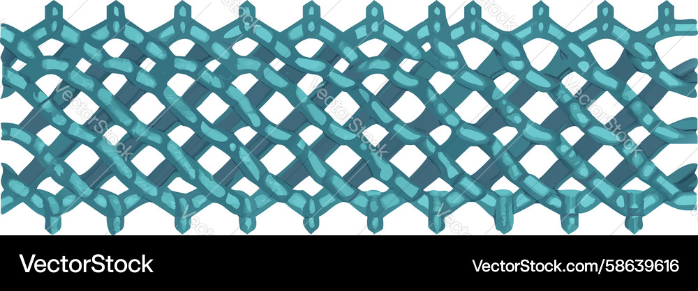 Interlocking Diamond Mesh Pattern Vector Image