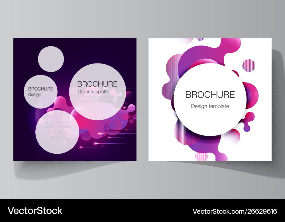Minimal layout two square format Minimal layout two square format vector image