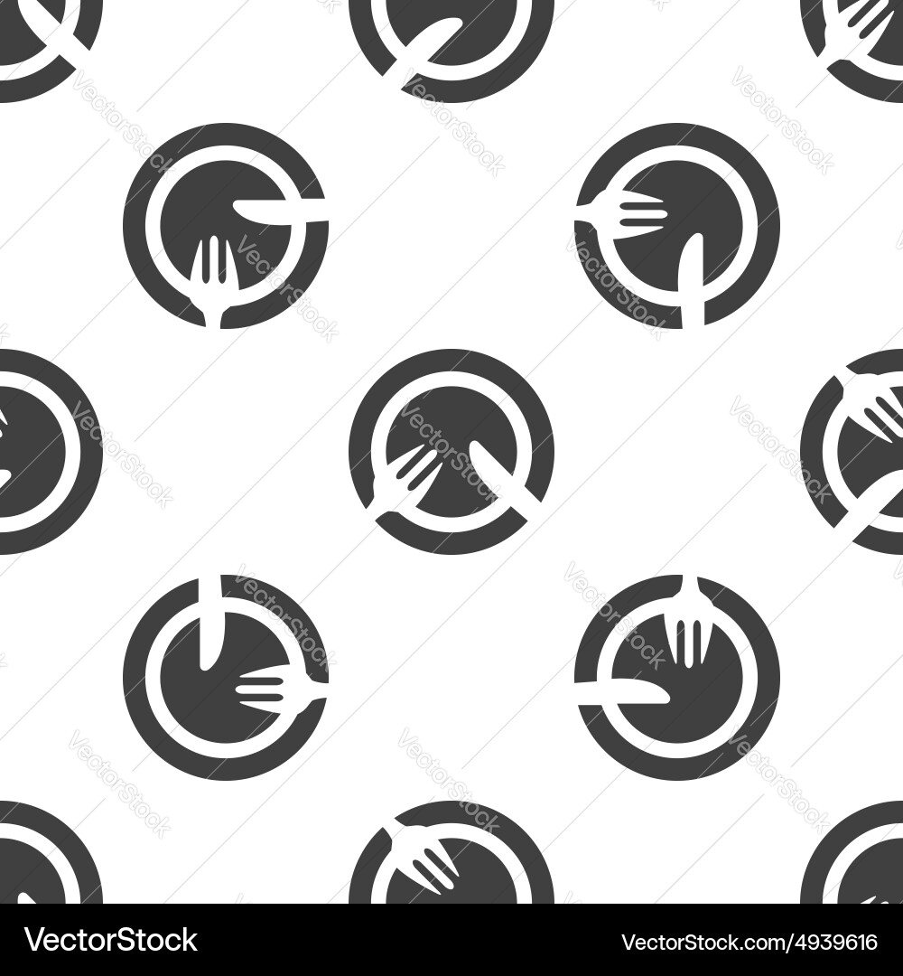 Tableware pattern vector image