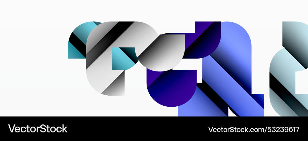 Abstract background colorful geometric curve Vector Image