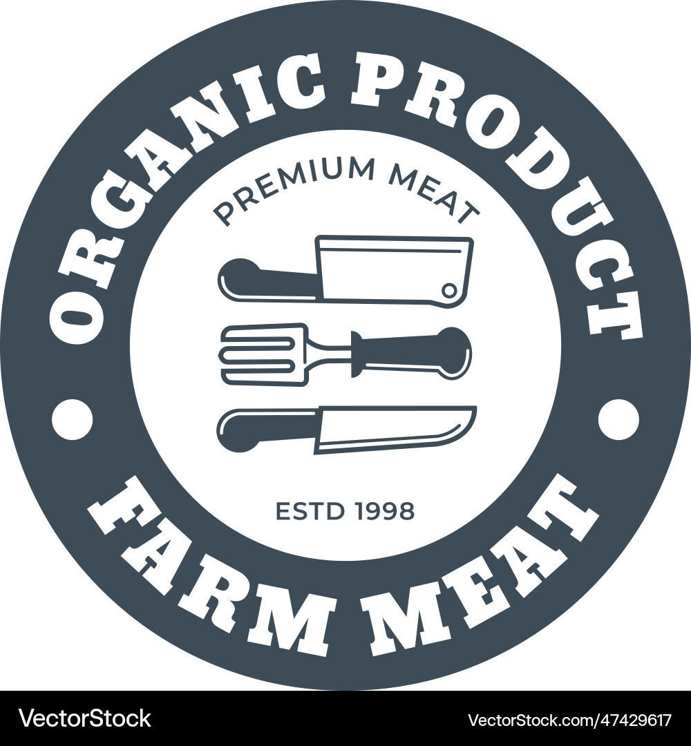 Bioprodukt Bauernhof Fleisch Premium-Zutat Bioprodukt Bauernhof Fleisch Premium-Zutat vektorbild