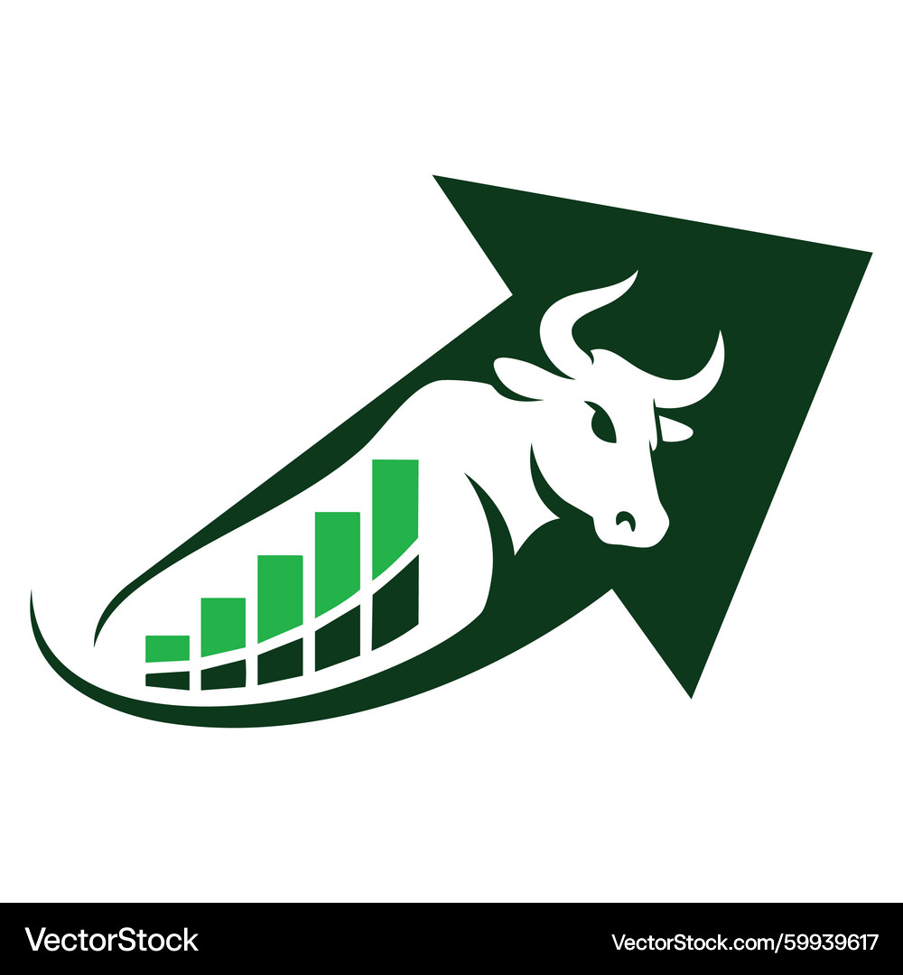 Bull Market Crypto Icon – Royalty-Free Vector | VectorStock