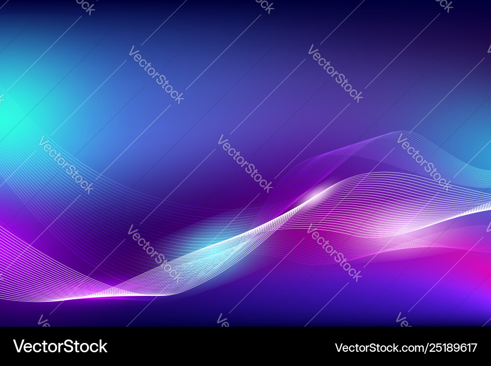 Fluid Color Wave Background vector image