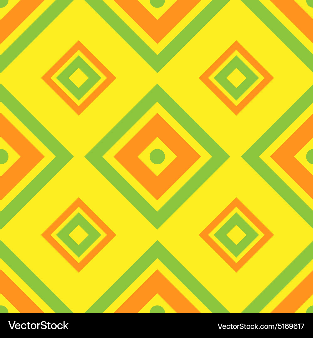 Seamless geometric pattern with square Vector Image