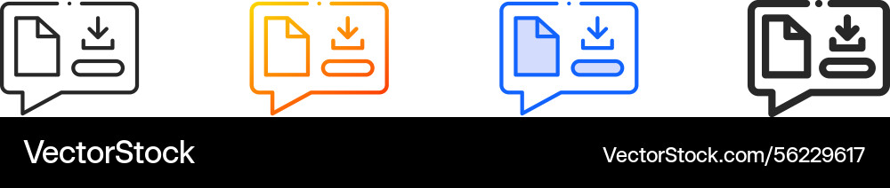 Send file iconthin linear gradient blue stroke Send file iconthin linear gradient blue stroke vector image