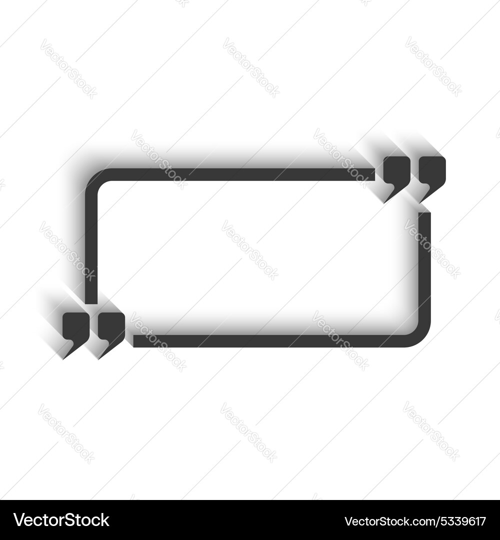 Text Quote Frame Mockup Vector Image
